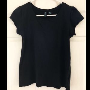 3/$12 Cynthia Rowley Black Tee